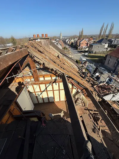 Dakrenovatie Zottegem - Voor