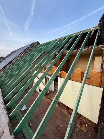Dakrenovatie Zottegem - Tijdens